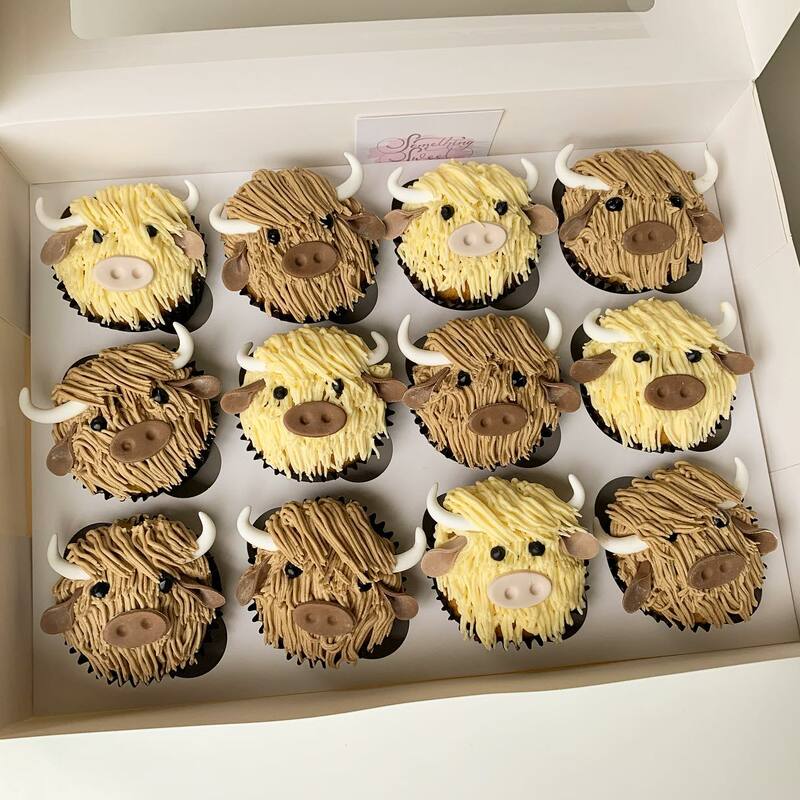 Highland Cow Cupcakes
