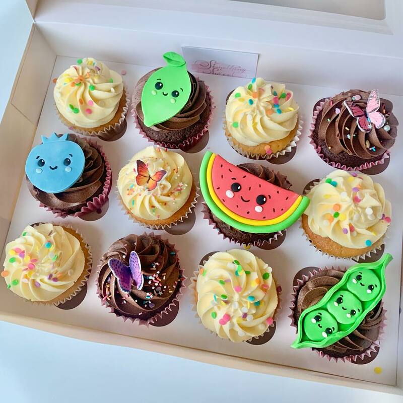 Fun Cartoon Fruit Cupcakes