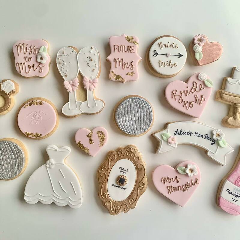 Bride to be hen do biscuits
