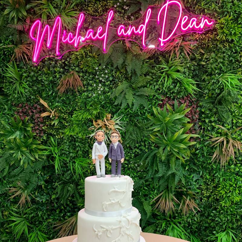 Michael & Deans Wedding Cake